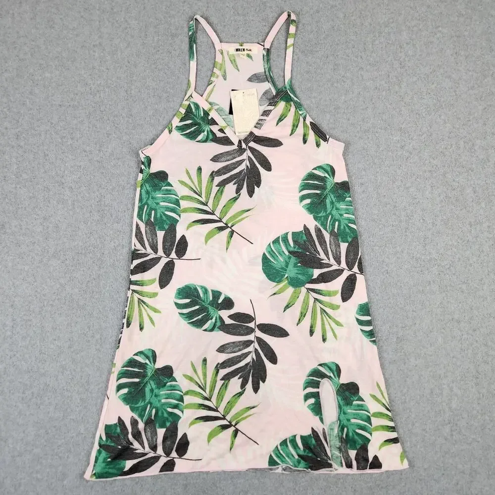 NWT Miken Swim Juniors Small Printed Cover-Up Dress Fairy Tale/Lush Meadow